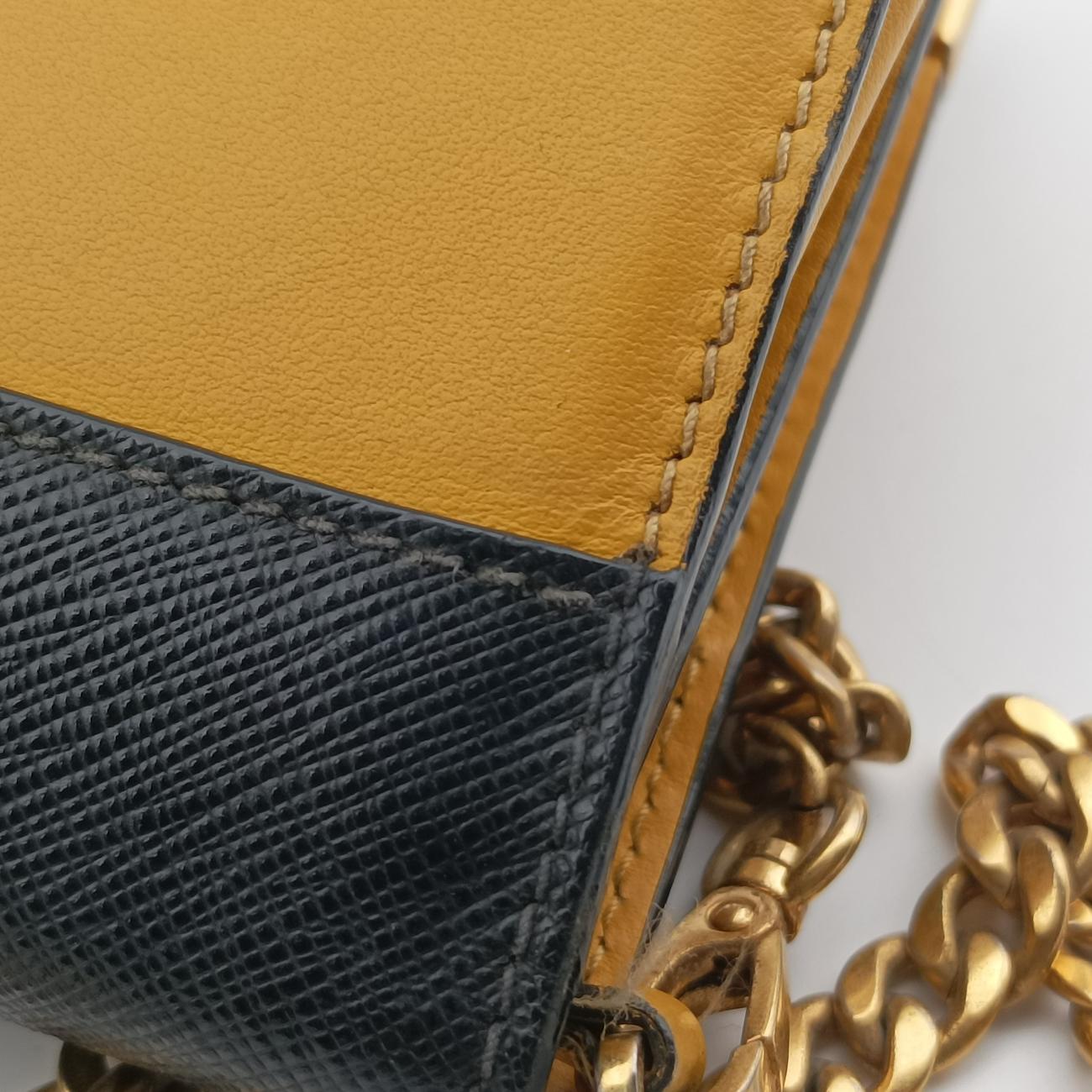 Cahierblack/yellowLeather1BH0187/Dカイエブラック／イエローレザー1BH0187/D