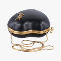 Love box heartBlackLeather466212BCI466212.0717ラブボックス ハート型ブラックレザー466212BCI466212.0717