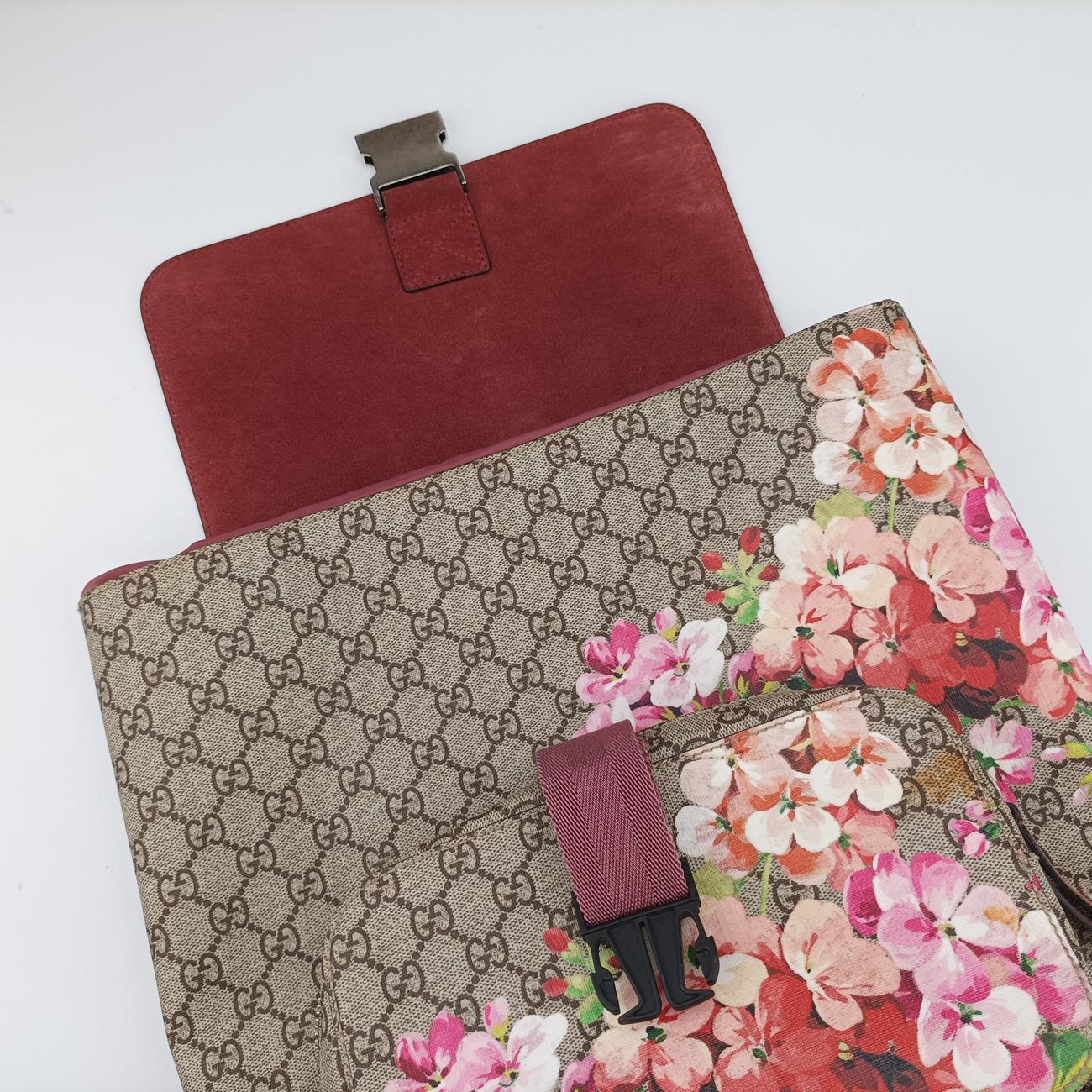 GG BloomsBrownPVC coated canvas405019B019477545GGブルームスブラウンPVCコーティングキャンバス405019B019477545