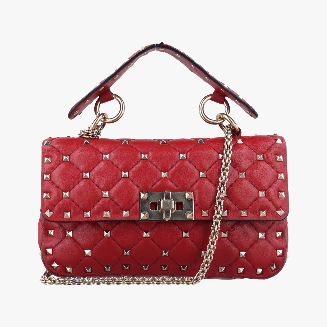 Rockstud SPIKE UPRedLambskinBL-N123NAP2ロックスタッズスパイクレッドラムスキンBL-N123NAP2