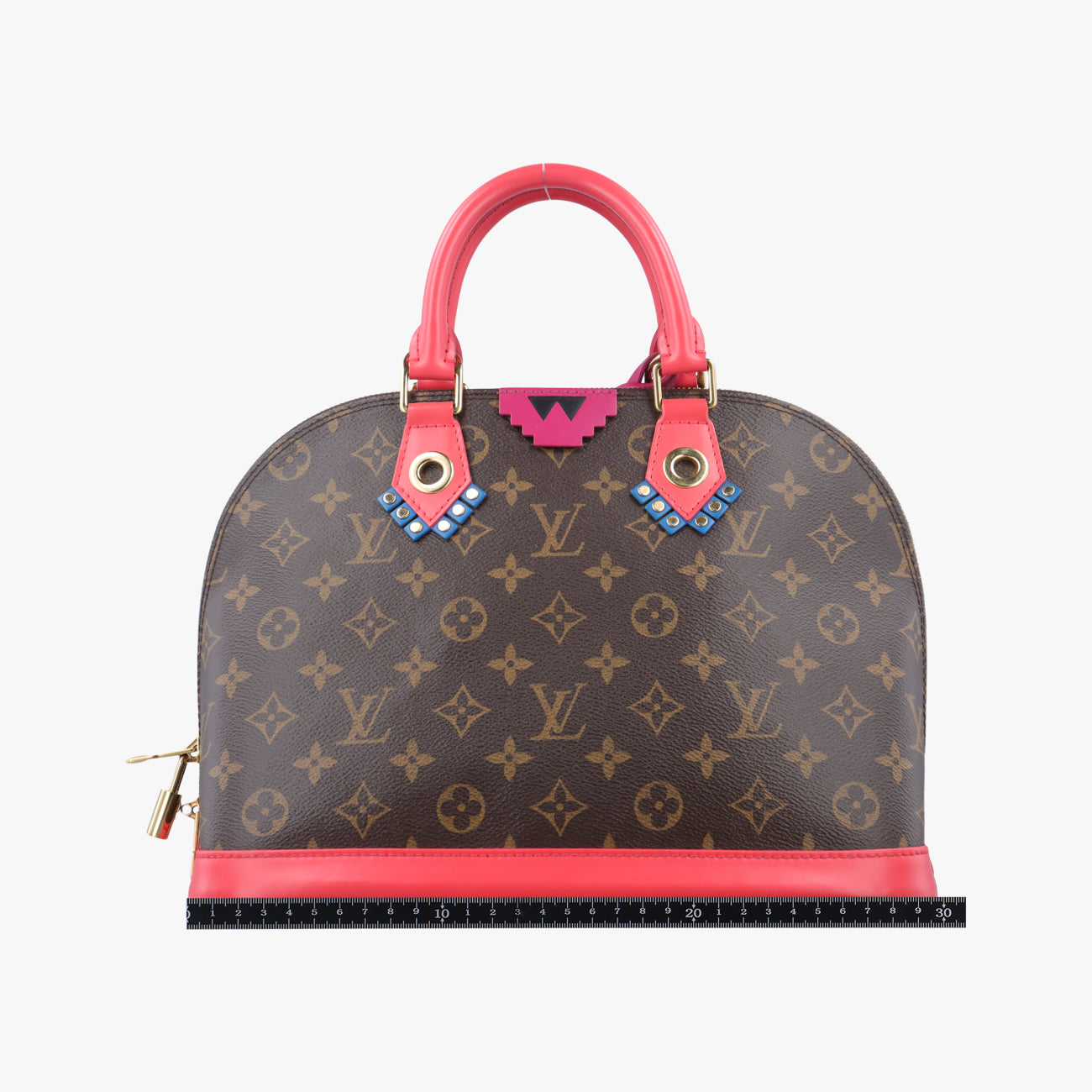 ALMA PMBrown x RedMonogram canvasM41661FL3165アルマPMブラウン×レッドモノグラムキャンバスM41661FL3165