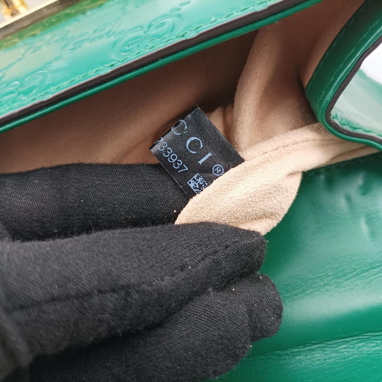 PadlockGreenLeatherH020733937パドロックグリーンレザー409487H020733937