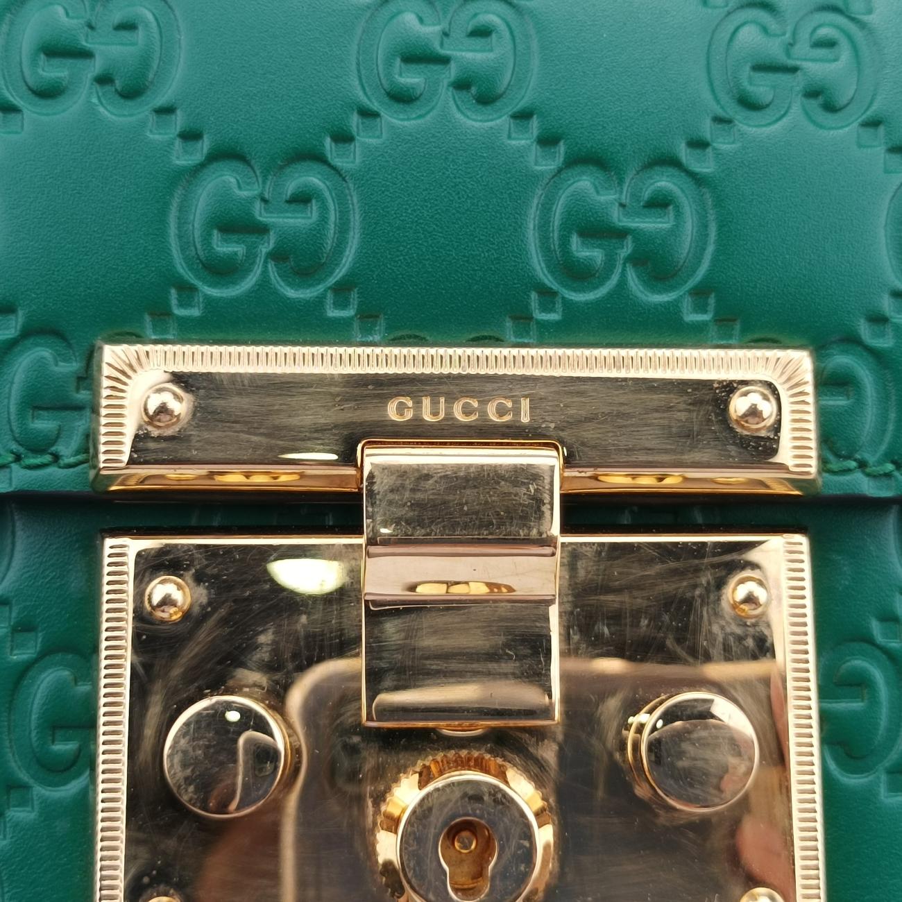 PadlockGreenLeatherH020733937パドロックグリーンレザー409487H020733937