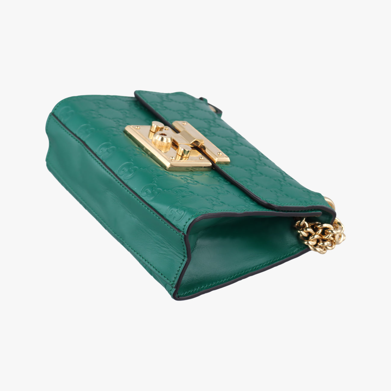 PadlockGreenLeatherH020733937パドロックグリーンレザー409487H020733937
