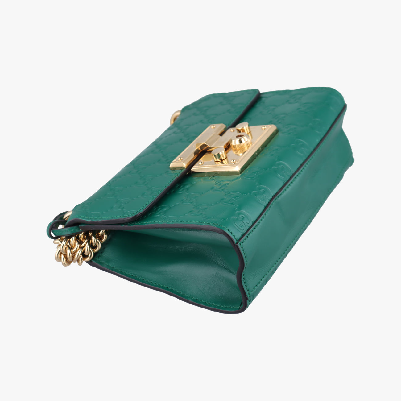 PadlockGreenLeatherH020733937パドロックグリーンレザー409487H020733937