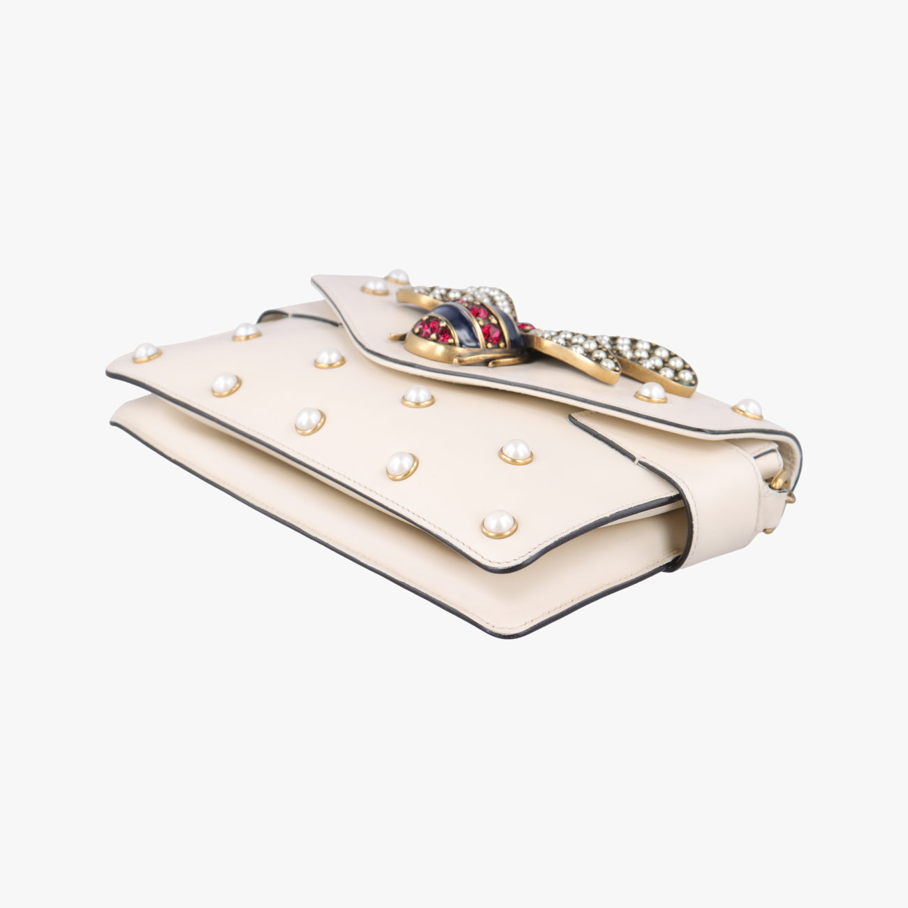 Broadway Pearl BeeWhiteLeather453778I022302051ブロードウェイ パール ビーホワイトレザー453778I022302051