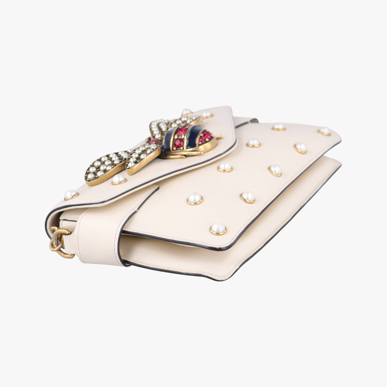 Broadway Pearl BeeWhiteLeather453778I022302051ブロードウェイ パール ビーホワイトレザー453778I022302051