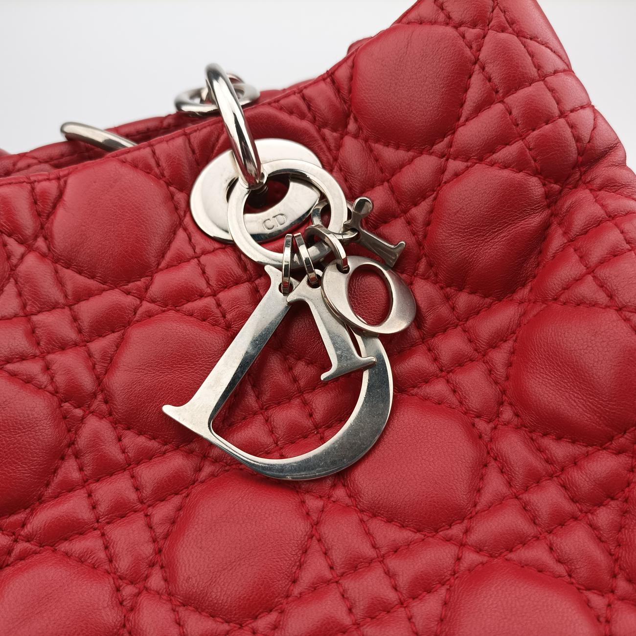 Cannage Dior Soft ShoppingRedlambskin01-RU-1120ディオールソフトレッドラムスキン01-RU-1120