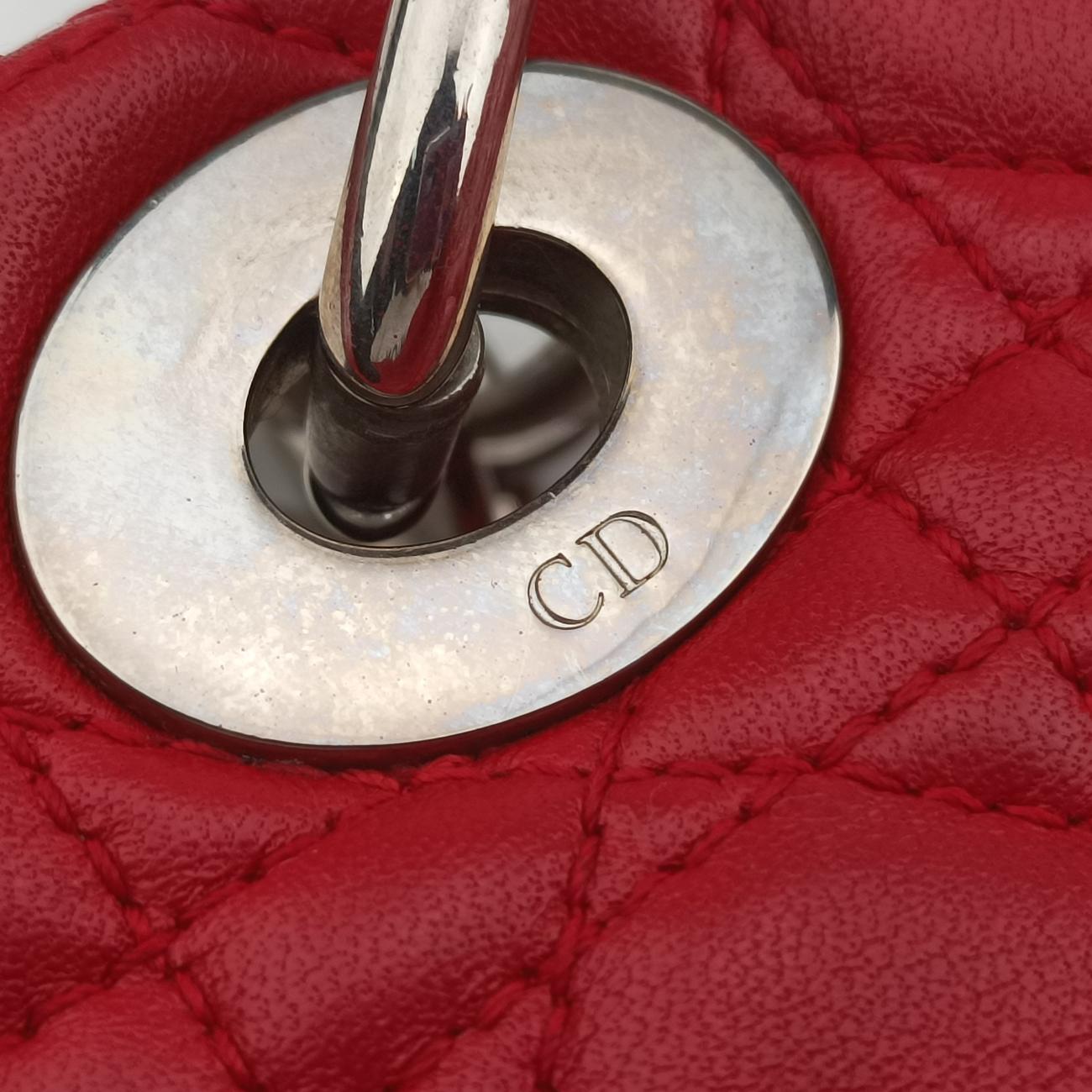 Cannage Dior Soft ShoppingRedlambskin01-RU-1120ディオールソフトレッドラムスキン01-RU-1120