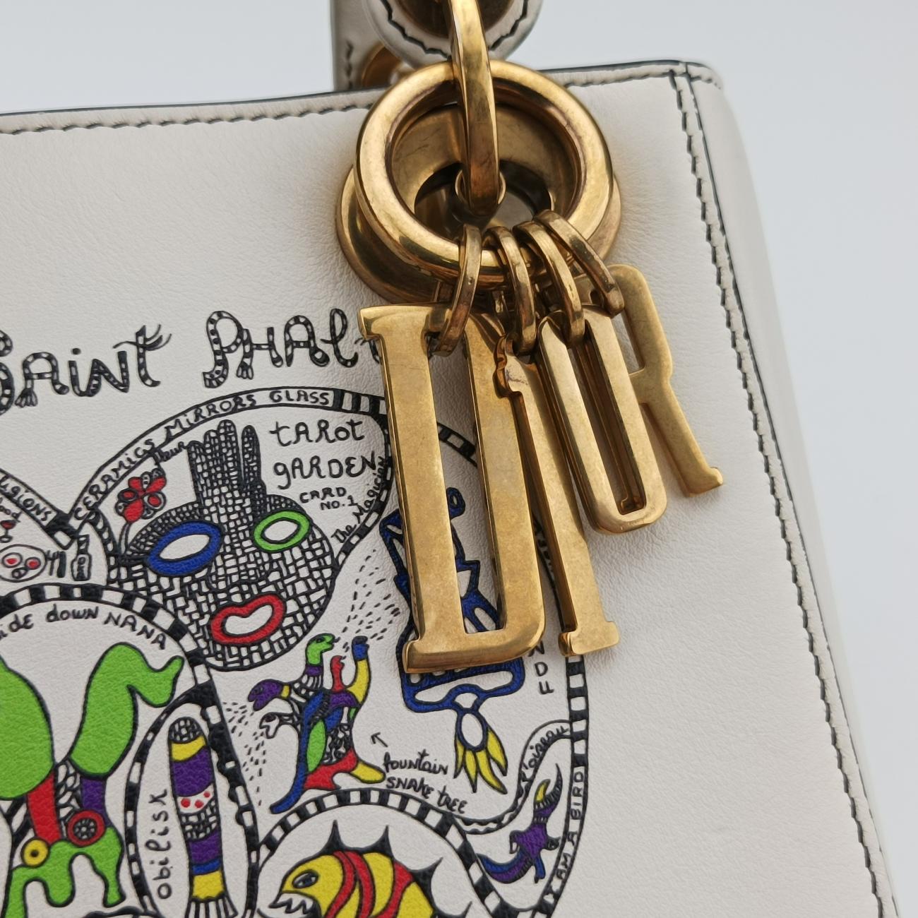 Niki de Saint Phalle Lady DiorWhiteLeather04-MA-1127ニキ ドゥ サンファル レディ ディオールホワイトレザー04-MA-1127