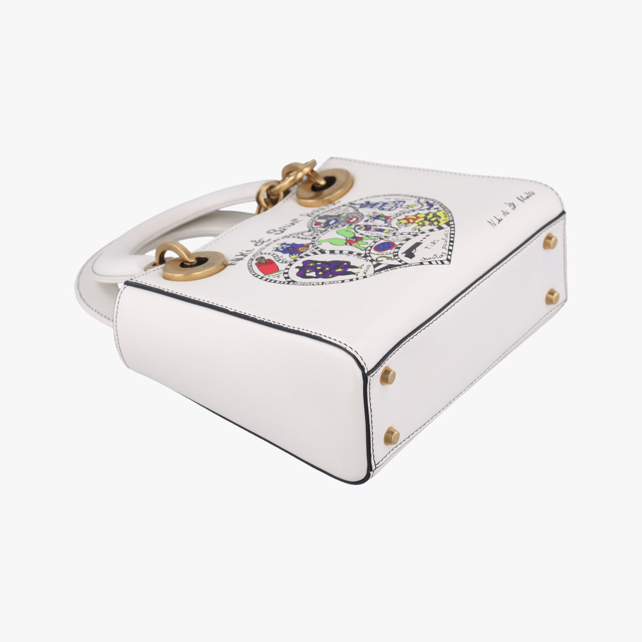 Niki de Saint Phalle Lady DiorWhiteLeather04-MA-1127ニキ ドゥ サンファル レディ ディオールホワイトレザー04-MA-1127