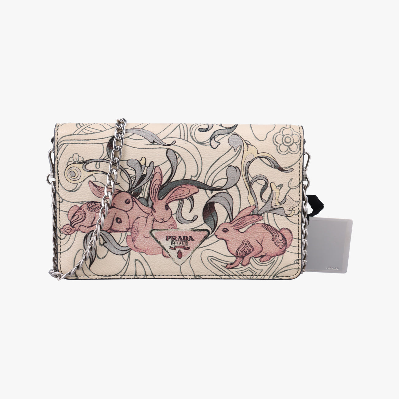 Rabbit printMulticolourLeather62 Dラビットプリントマルチカラーレザー62 D