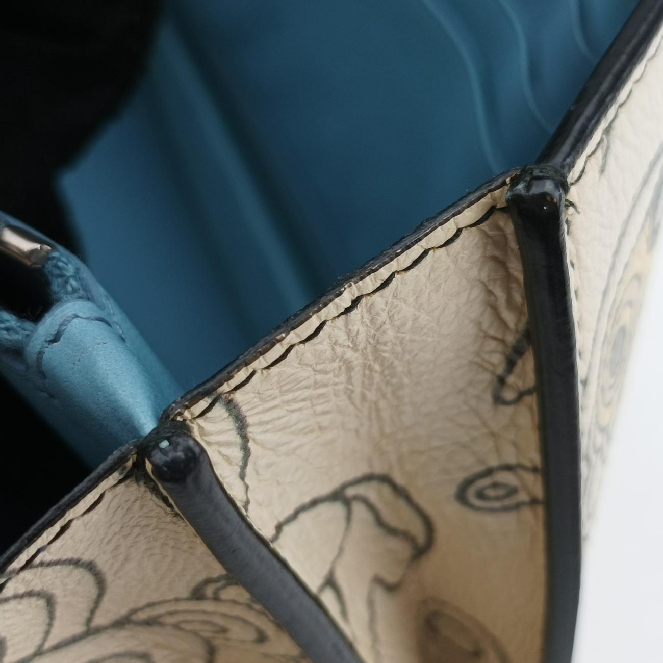 Rabbit printMulticolourLeather62 Dラビットプリントマルチカラーレザー62 D