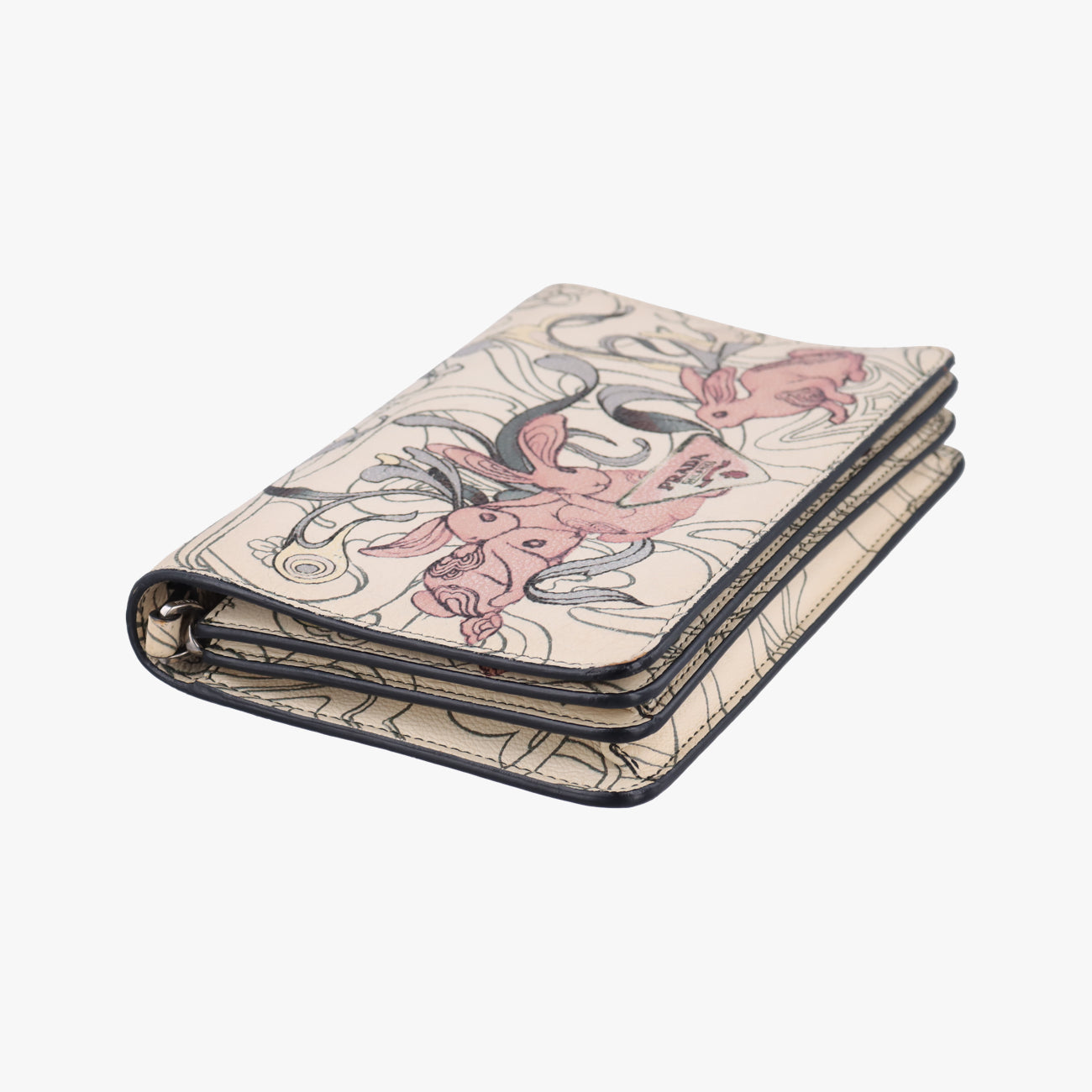 Rabbit printMulticolourLeather62 Dラビットプリントマルチカラーレザー62 D