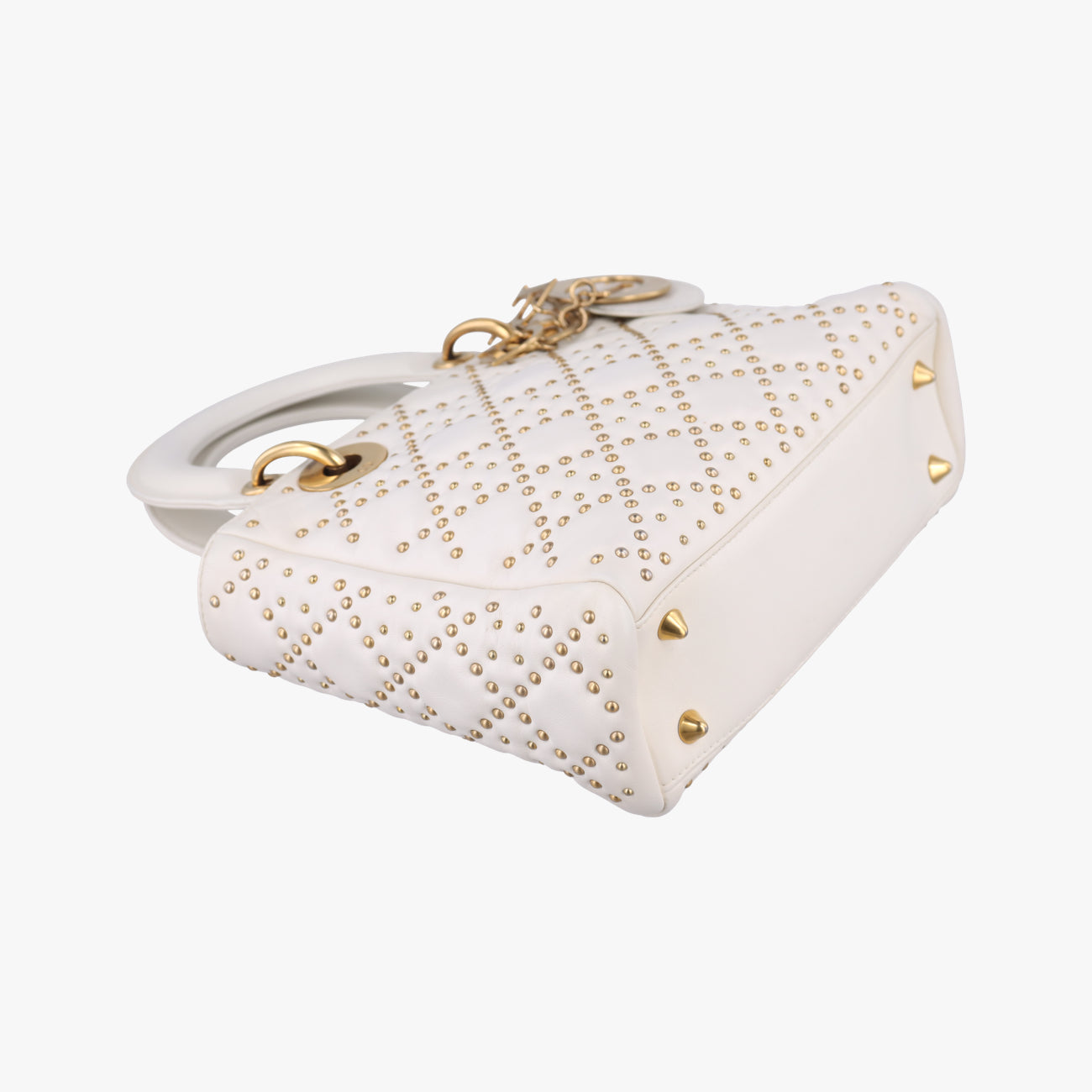 Lady DiorWhiteLeather28-MA-0117レディディオールホワイトレザー28-MA-0117