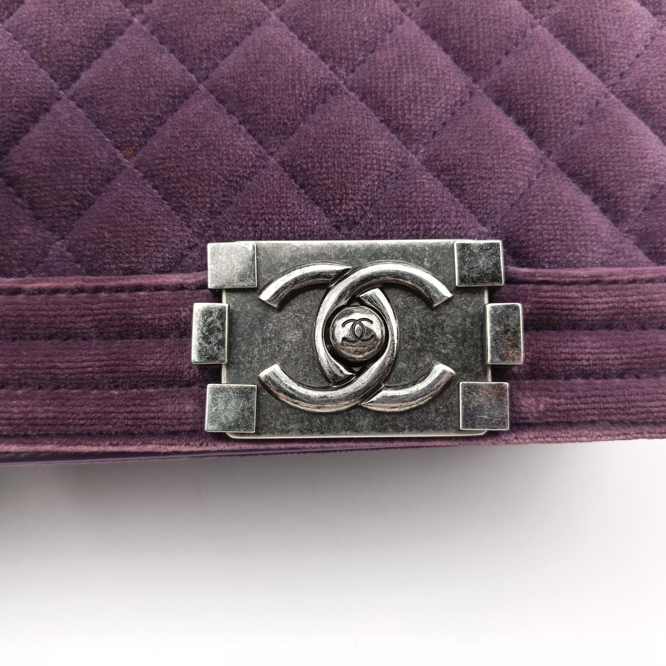 BOY CHANELPurplevelour18308215ボーイシャネルパープルベロアA6741618308215