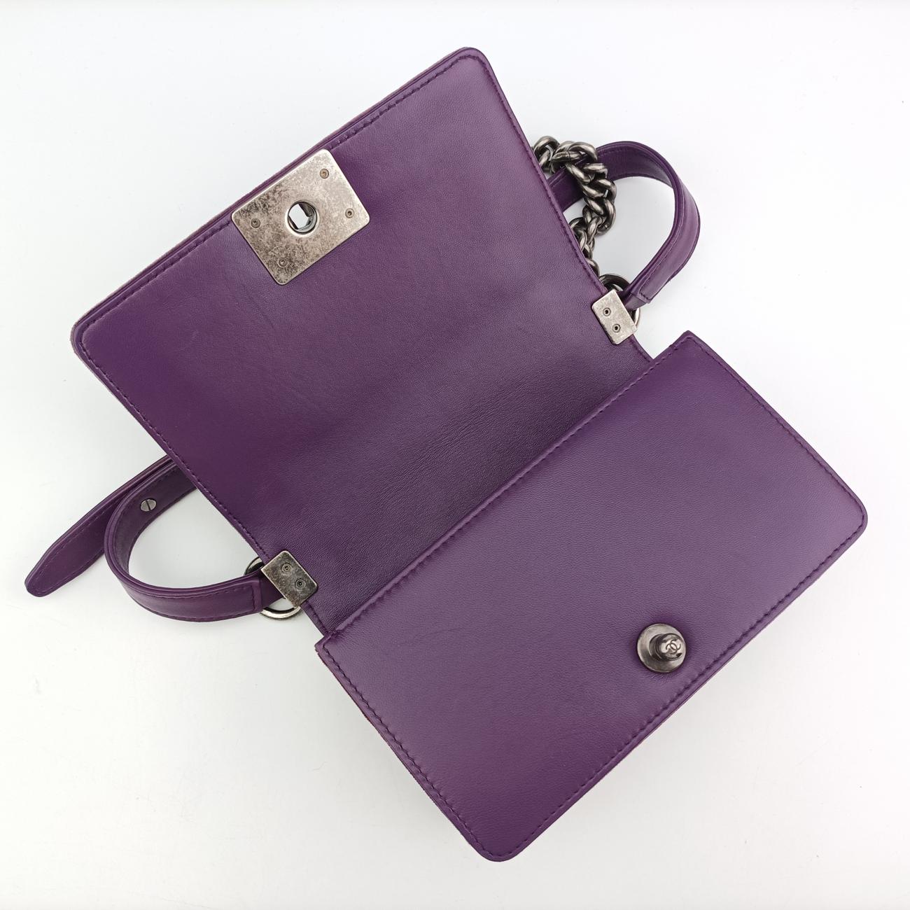 BOY CHANELPurplevelour18308215ボーイシャネルパープルベロアA6741618308215