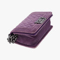 BOY CHANELPurplevelour18308215ボーイシャネルパープルベロアA6741618308215