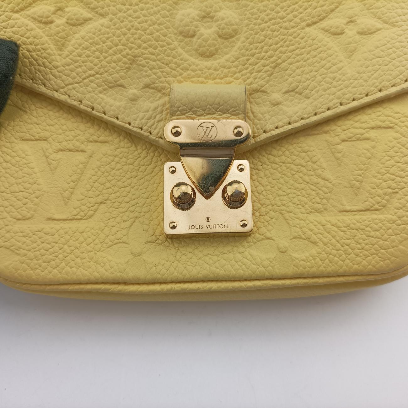 Micro Metis Pouch Chain MonogramYellowLeatherM81407ICチップマイクロメティスポーチチェーンモノグラムイエローレザーM81407ICチップ
