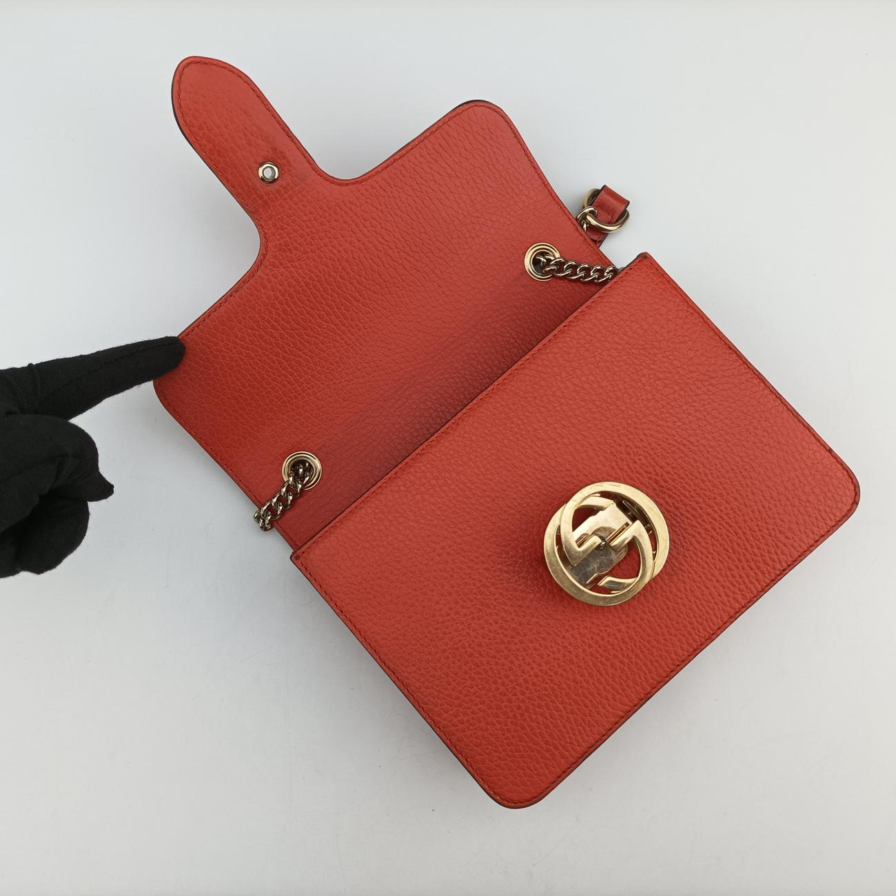 Interlocking GOrangeLeather510304I027085042インターロッキングGオレンジレザー510304I027085042