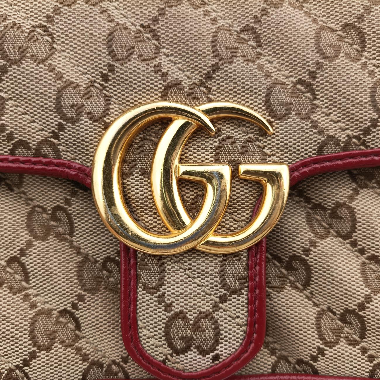 GG MarmontMulticolourFabric x leather446744F031706253GGマーモントマルチカラーファブリック×レザー446744F031706253