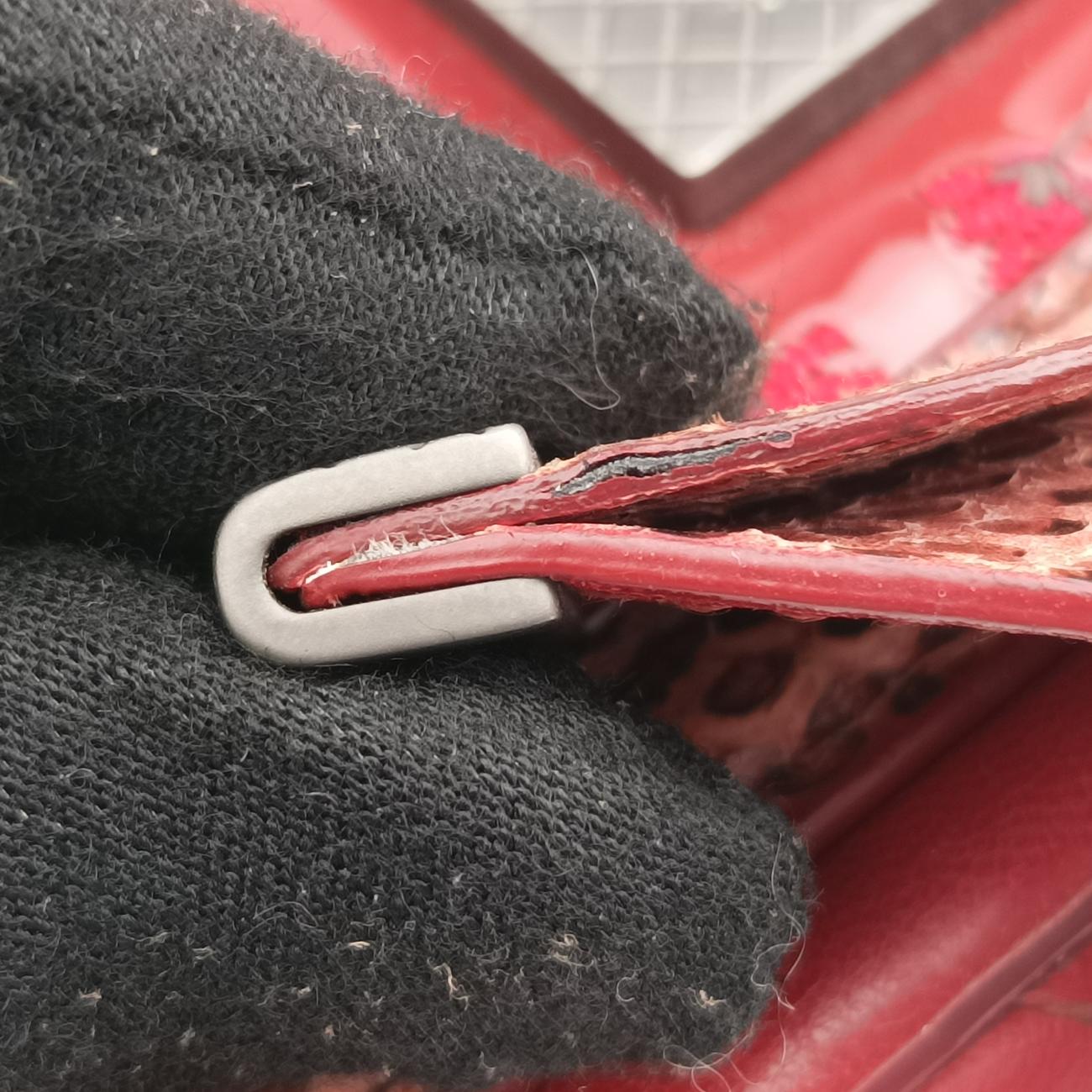 Intrecciato ChainRedPatent x LambskinB06339265Gイントレチャート チェーンレッドパテント×ラムスキンB06339265G