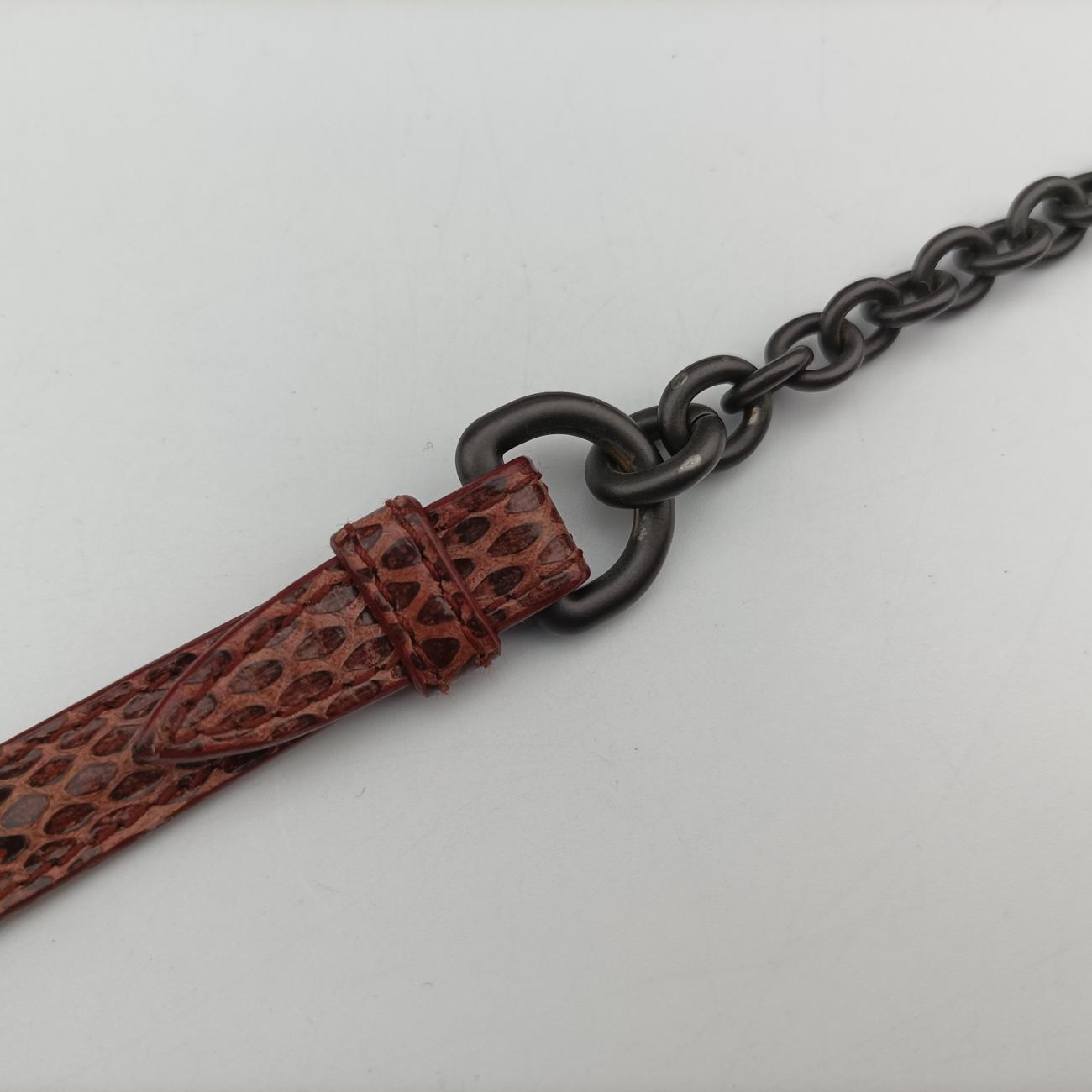 Intrecciato ChainRedPatent x LambskinB06339265Gイントレチャート チェーンレッドパテント×ラムスキンB06339265G