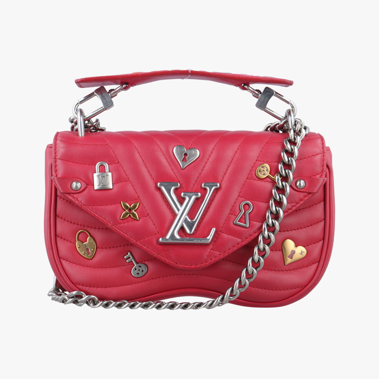 New Wave　Love Lock　PMredLeatherM53213NZ5118ニューウェーブ　ラブロックPMレッドレザーM53213NZ5118