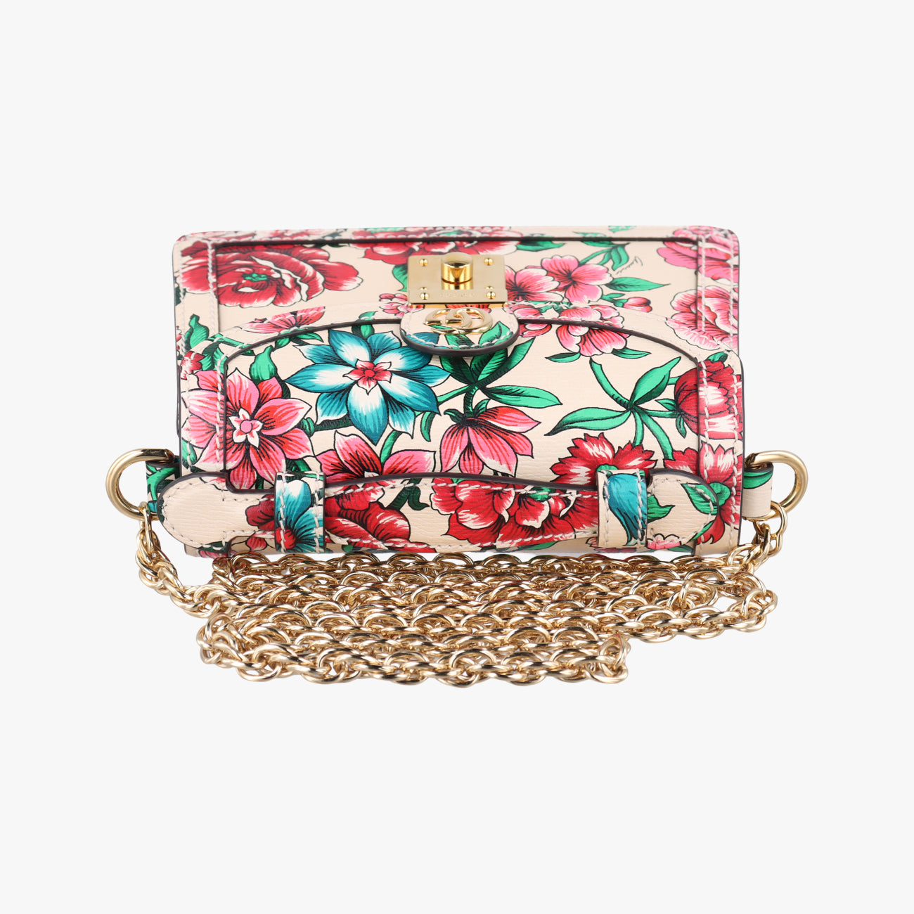 Flower ChainMulticolourLeatherF040566889フラワー チェーンマルチカラーレザー696180F040566889