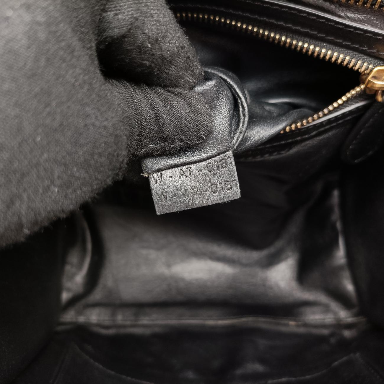 Luggage Mini ShopperBlack×greenLeatherW-AT-0181 W-MM-0181ラゲージミニショッパーブラック×グリーンレザーW-AT-0181 W-MM-0181