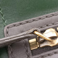 Luggage Mini ShopperBlack×greenLeatherW-AT-0181 W-MM-0181ラゲージミニショッパーブラック×グリーンレザーW-AT-0181 W-MM-0181
