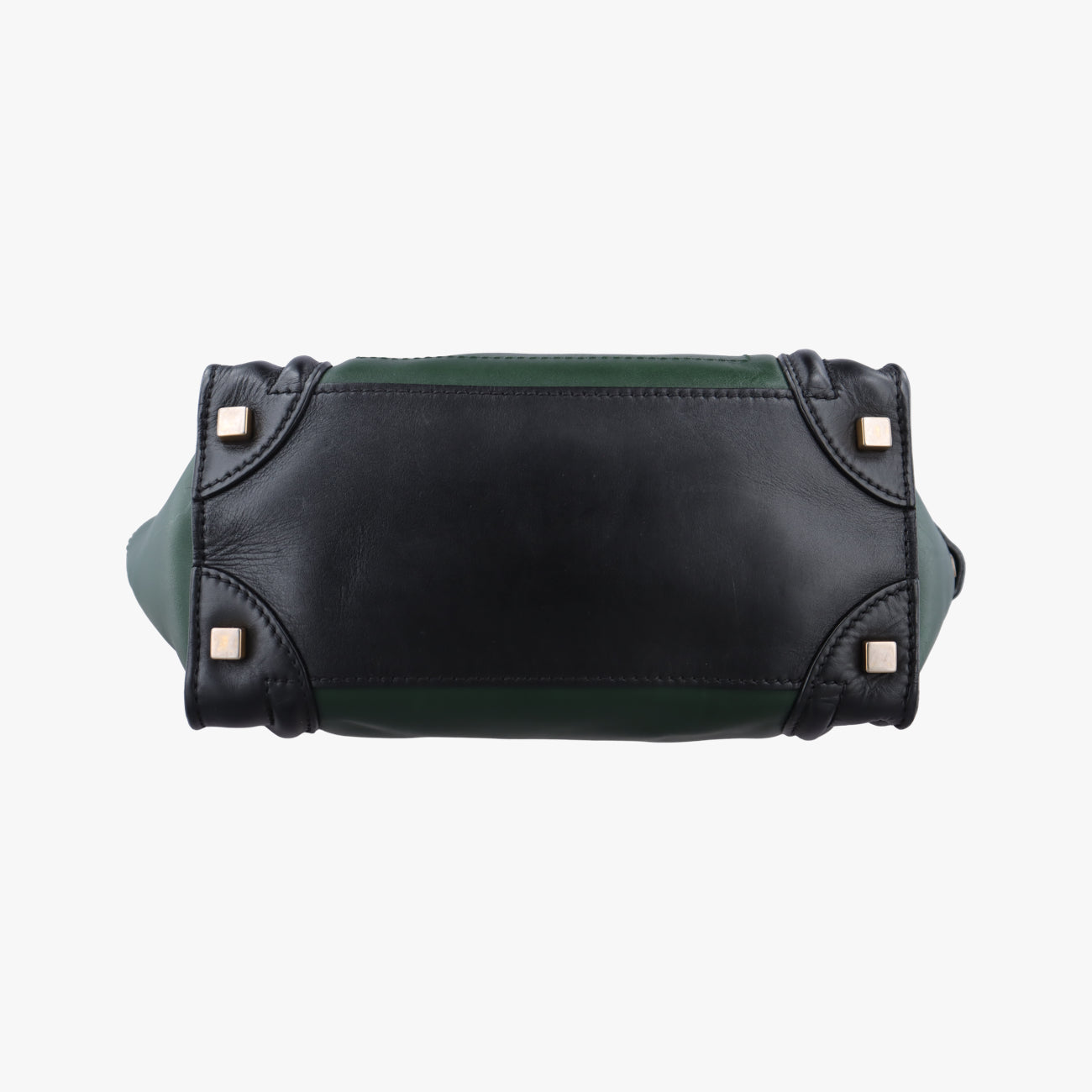 Luggage Mini ShopperBlack×greenLeatherW-AT-0181 W-MM-0181ラゲージミニショッパーブラック×グリーンレザーW-AT-0181 W-MM-0181