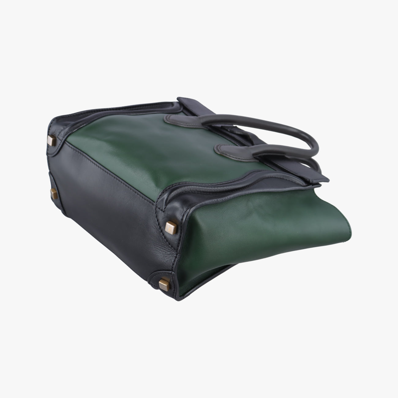 Luggage Mini ShopperBlack×greenLeatherW-AT-0181 W-MM-0181ラゲージミニショッパーブラック×グリーンレザーW-AT-0181 W-MM-0181