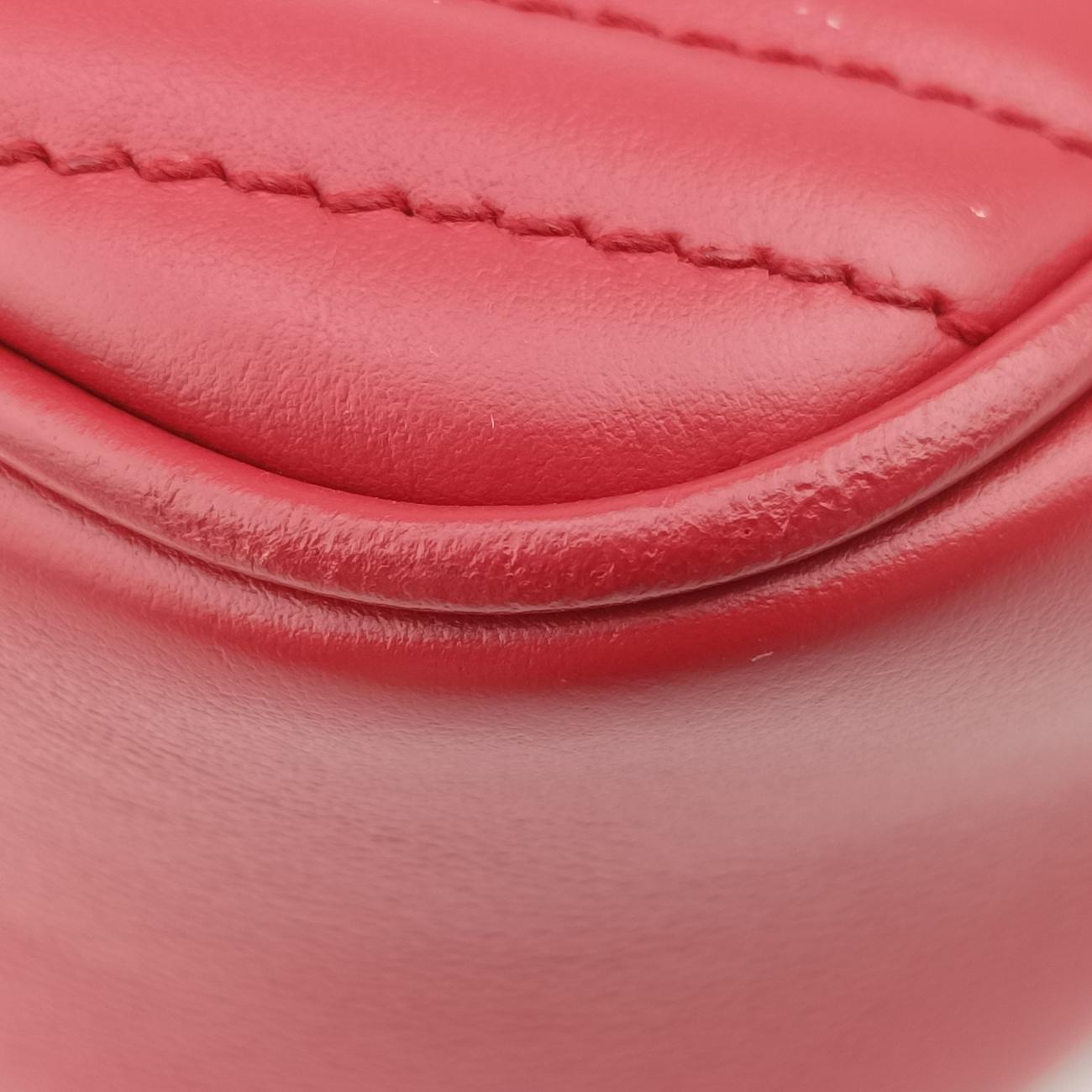 GG MarmontRedLeather447632Lot number unknownGGマーモントレッドレザー447632製番不明