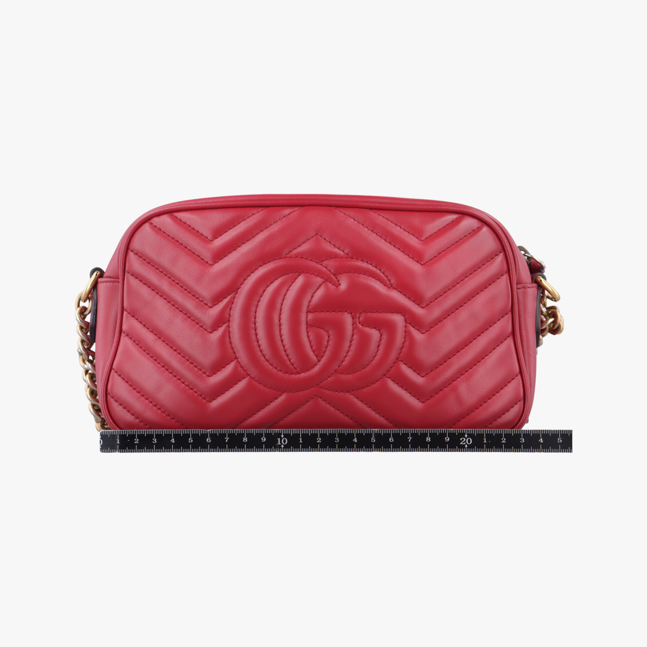 GG MarmontRedLeather447632Lot number unknownGGマーモントレッドレザー447632製番不明