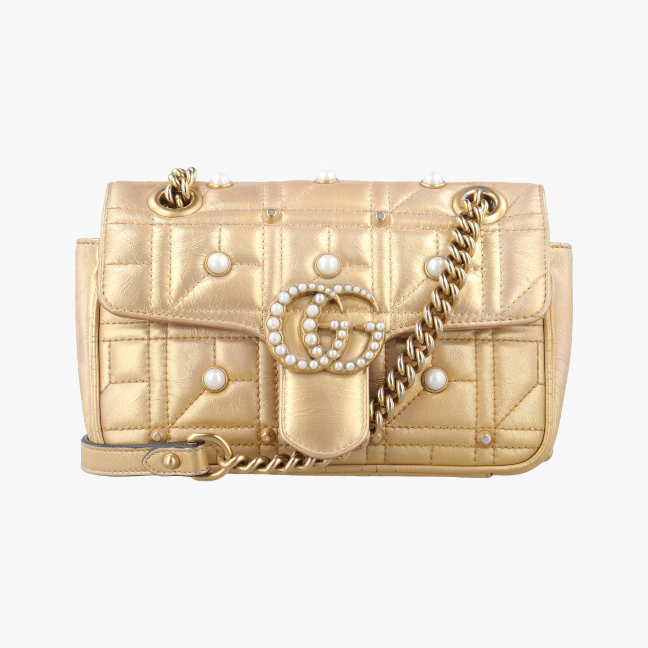 GG MarmontGoldenLeather446744H021447911GGマーモントゴールドレザー446744H021447911