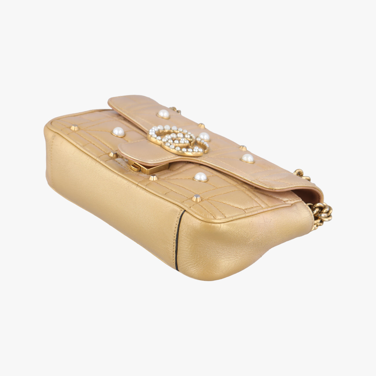GG MarmontGoldenLeather446744H021447911GGマーモントゴールドレザー446744H021447911