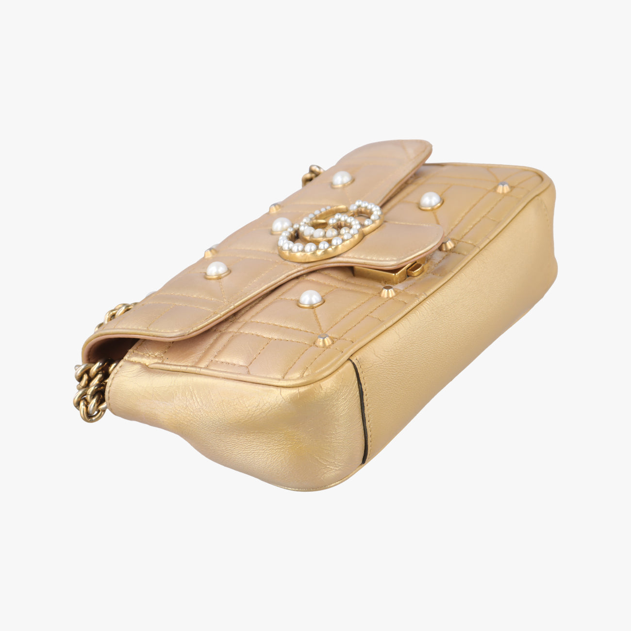 GG MarmontGoldenLeather446744H021447911GGマーモントゴールドレザー446744H021447911