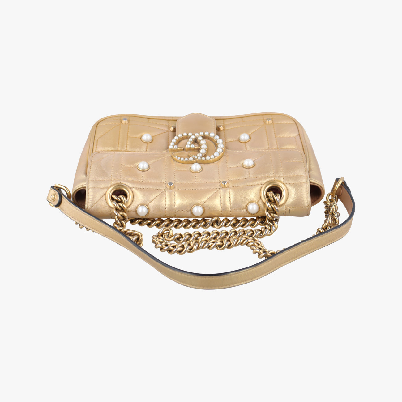 GG MarmontGoldenLeather446744H021447911GGマーモントゴールドレザー446744H021447911