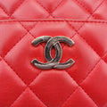 Matelasse Coco MarkRedlambskinA9173115848474マトラッセ ココマークレッドラムスキンA9173115848474