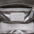 Satin Crystal Cannage Mini Lady DiorSilversatin11-MA-0179サテンクリスタル カナージュ ミニ レディ ディオールシルバーサテン11-MA-0179