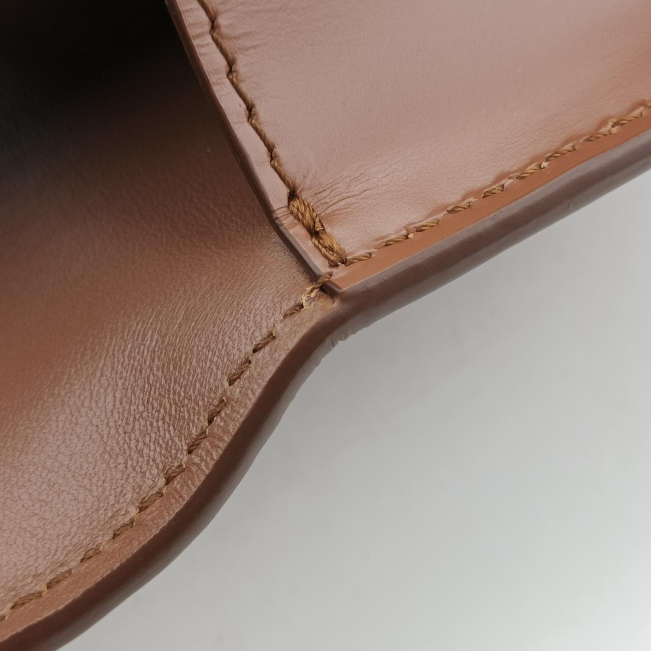 TB  structuredBrownLeatherITALBSRL239CALTBロゴブラウンレザーITALBSRL239CAL