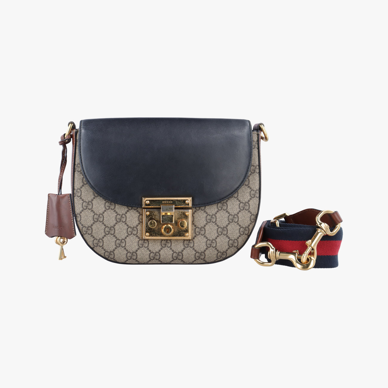 Padlock GuccissimaMulticolourPVC coated canvas x leather453189G021725417グッチッシマ パドロックマルチカラーPVCコーティングキャンバス×レザー453189G021725417