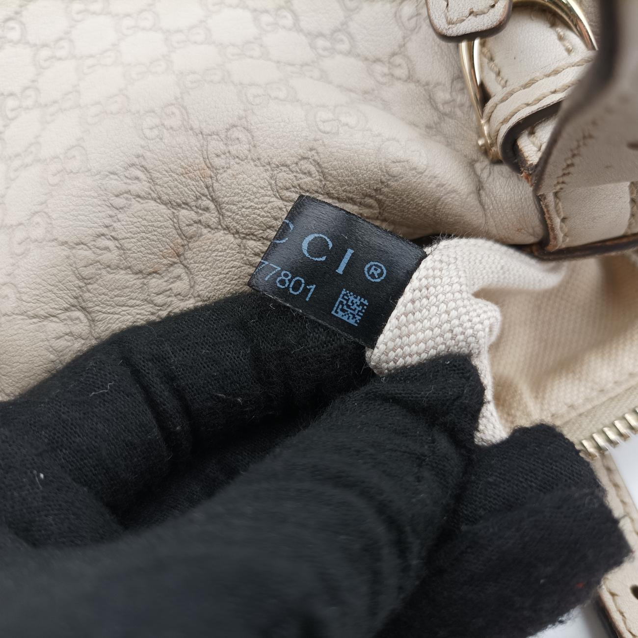 Microguccissima JoyWhiteLeather322231F014377801マイクログッチシマホワイトレザー322231F014377801