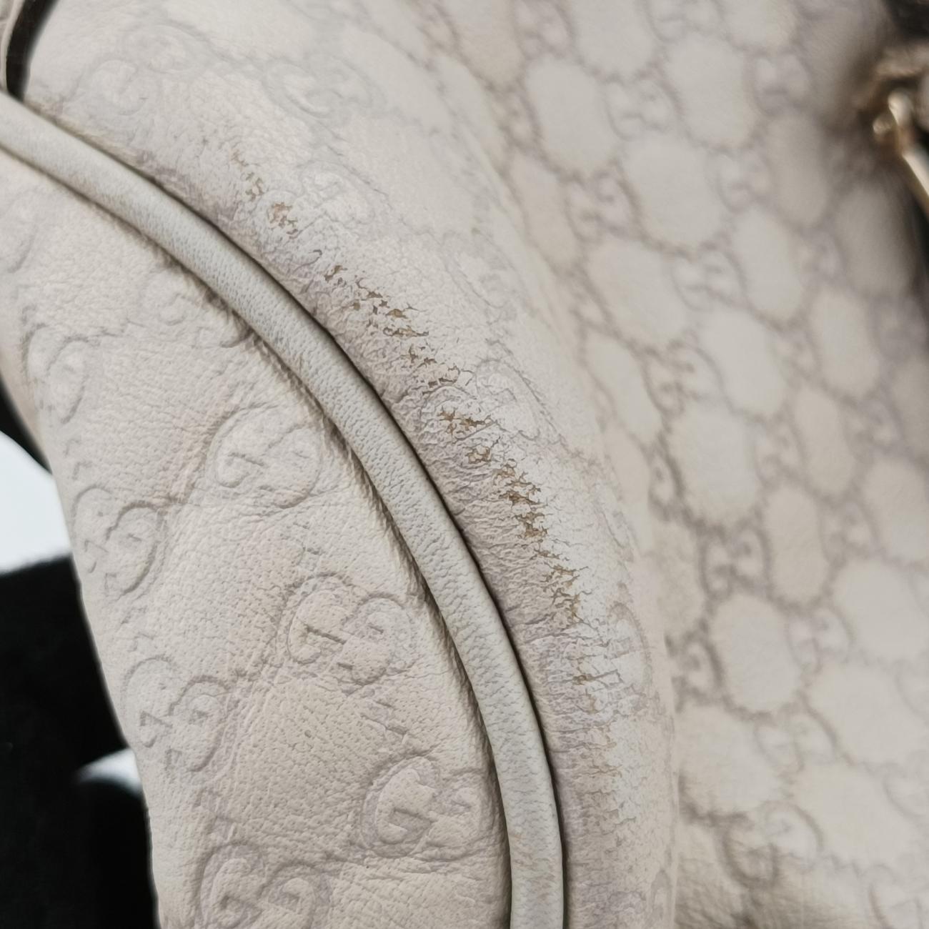 Microguccissima JoyWhiteLeather322231F014377801マイクログッチシマホワイトレザー322231F014377801