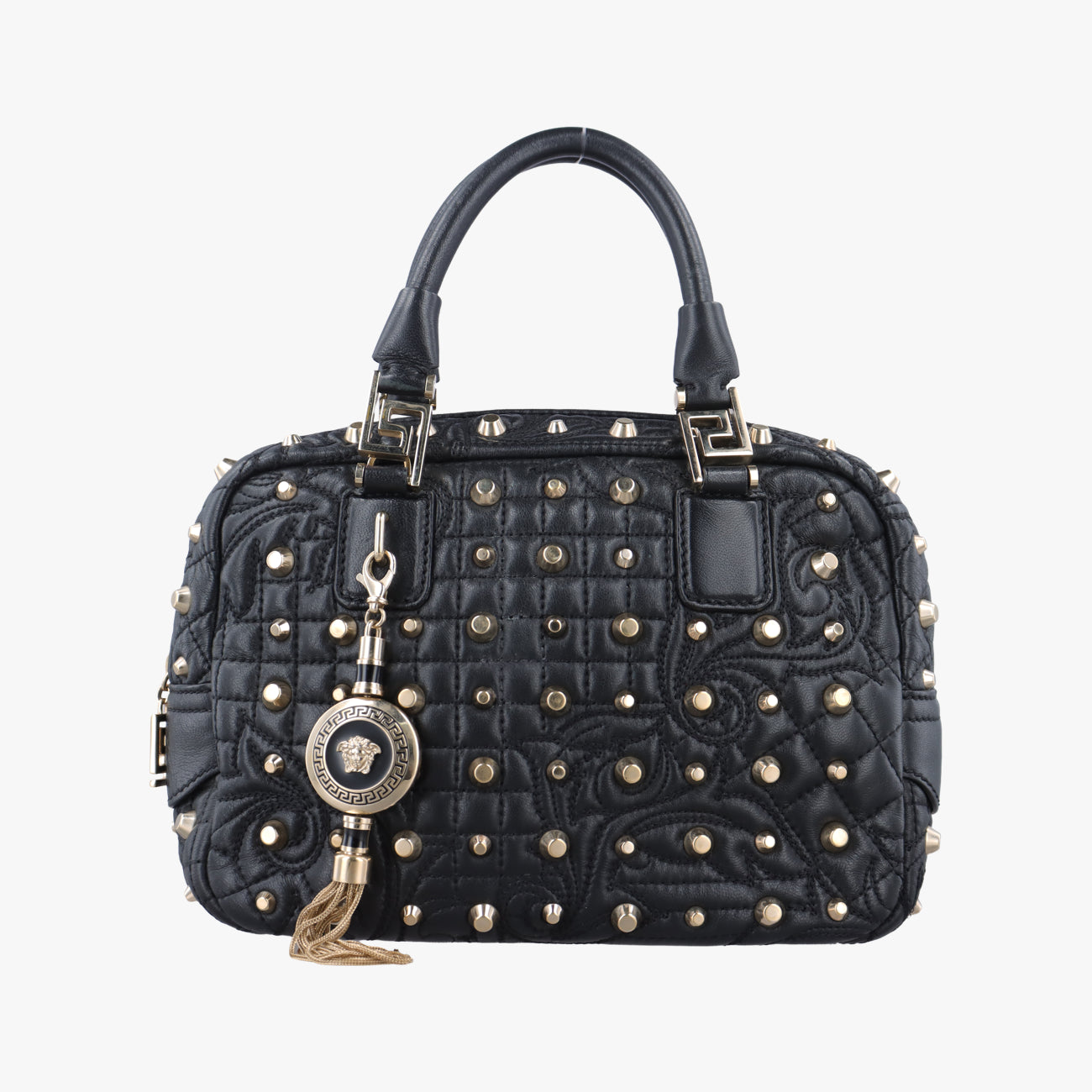 Medusa Nappa Barocco Quilted Studded VanitasBlackLeatherメデューサナッパバロックキルティングスタッズヴァニタスブラックレザー
