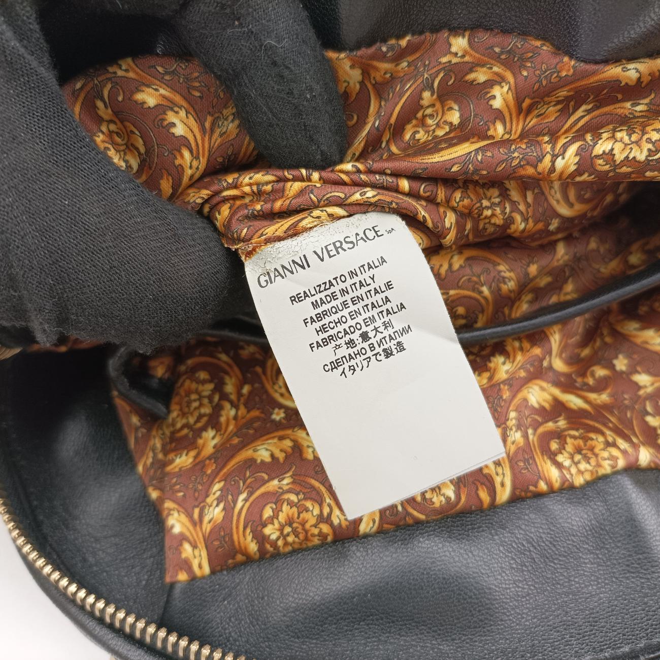 Medusa Nappa Barocco Quilted Studded VanitasBlackLeatherメデューサナッパバロックキルティングスタッズヴァニタスブラックレザー