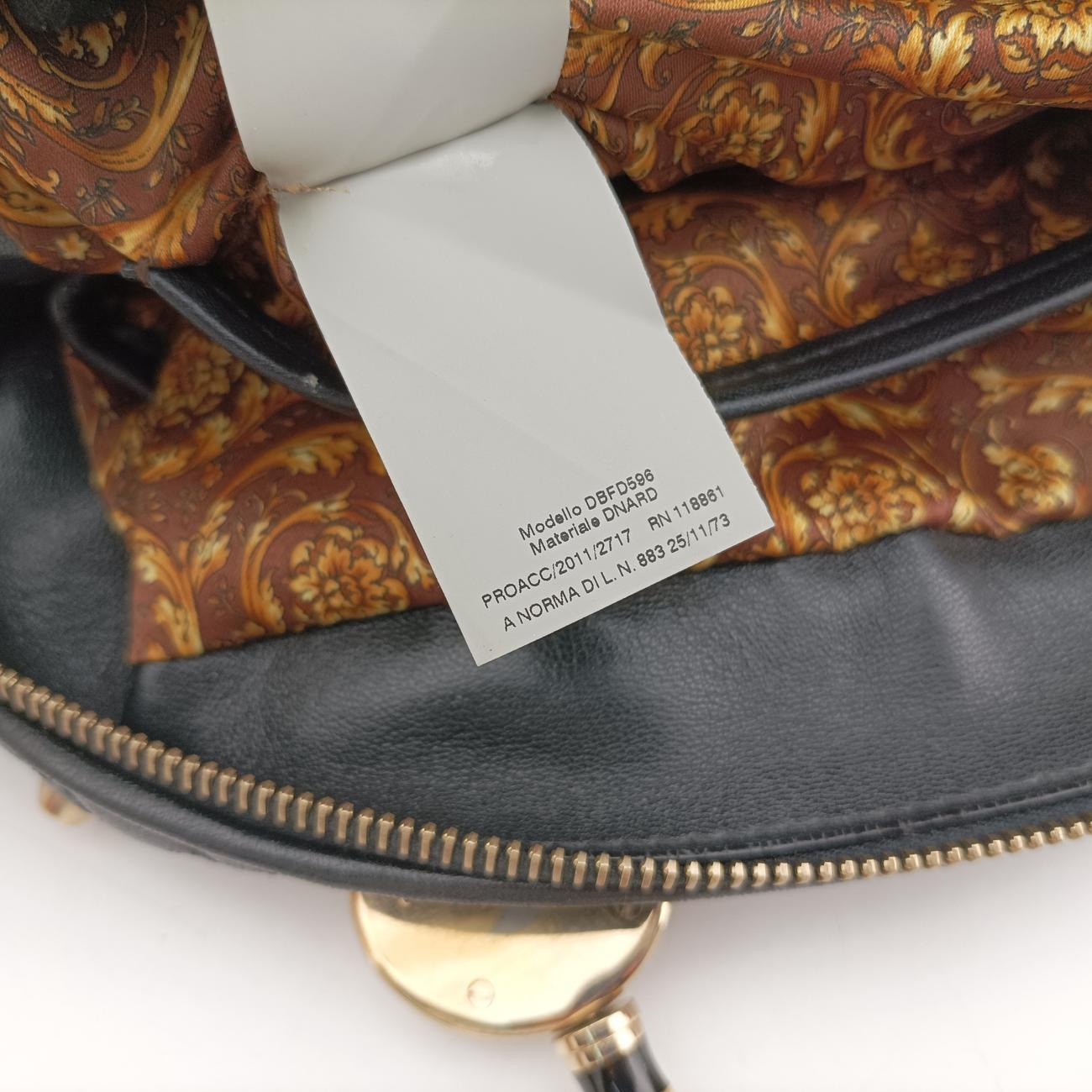 Medusa Nappa Barocco Quilted Studded VanitasBlackLeatherメデューサナッパバロックキルティングスタッズヴァニタスブラックレザー
