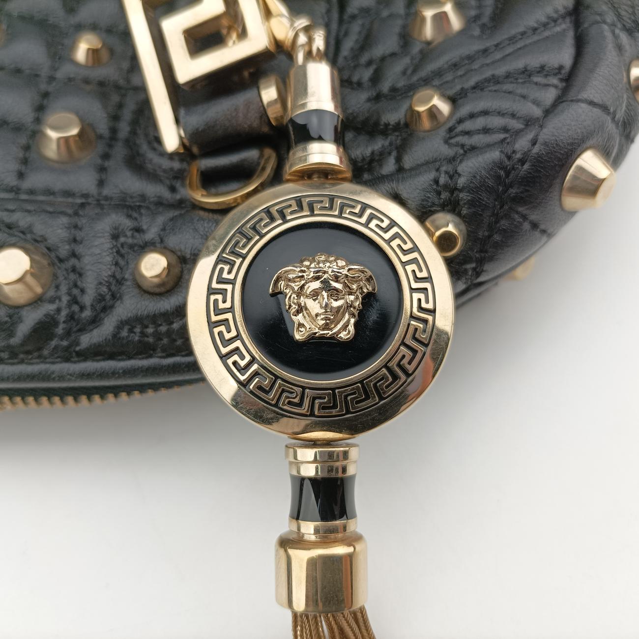 Medusa Nappa Barocco Quilted Studded VanitasBlackLeatherメデューサナッパバロックキルティングスタッズヴァニタスブラックレザー