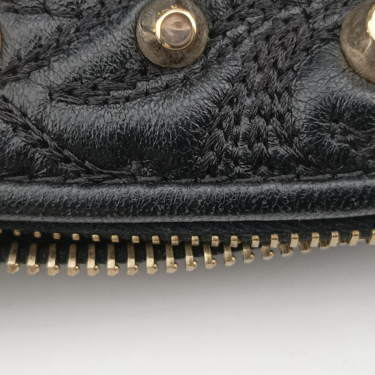 Medusa Nappa Barocco Quilted Studded VanitasBlackLeatherメデューサナッパバロックキルティングスタッズヴァニタスブラックレザー